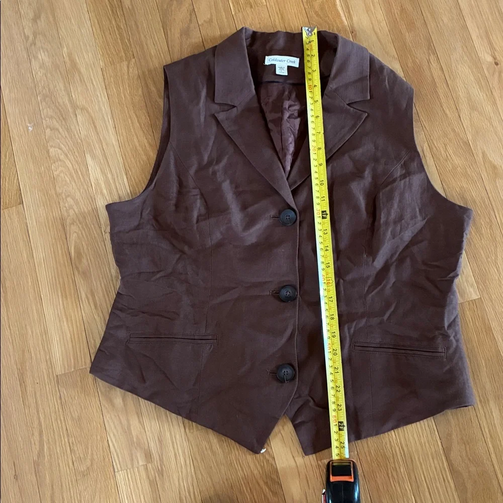 Coldwater Creek lined vest—vintage - Picture 7 of 8